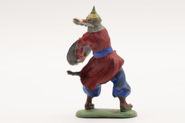 Turkish swordsman with iron helmet